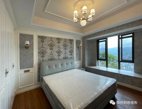 贵而高雅，丽而不俗，领绣墙布实景，应家之桢！