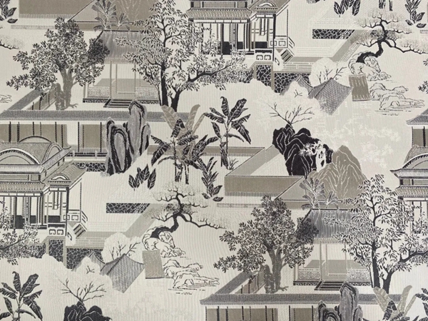 蝶装壁布新品：亭台楼阁，绝美中式神韵