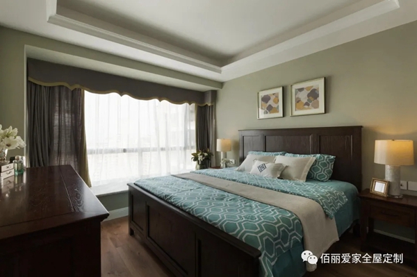 佰丽爱家全屋定制|12万装80㎡美式风3室