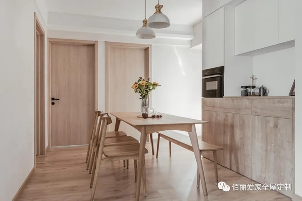 佰丽爱家全屋定制|132㎡北欧风3室，搞定收纳