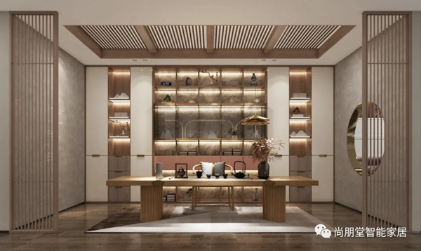 尚朋堂全屋定制新品分享|静雅新中式，极富深味的细节和美学！
