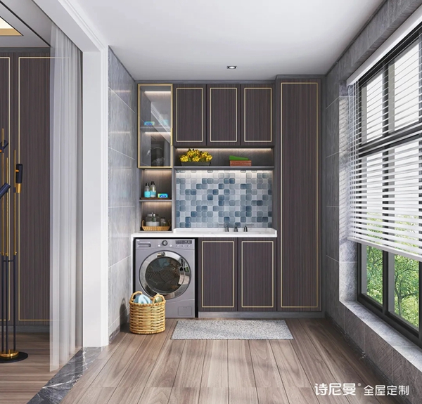 诗尼曼全屋定制|琉金紫轻奢【新中式】