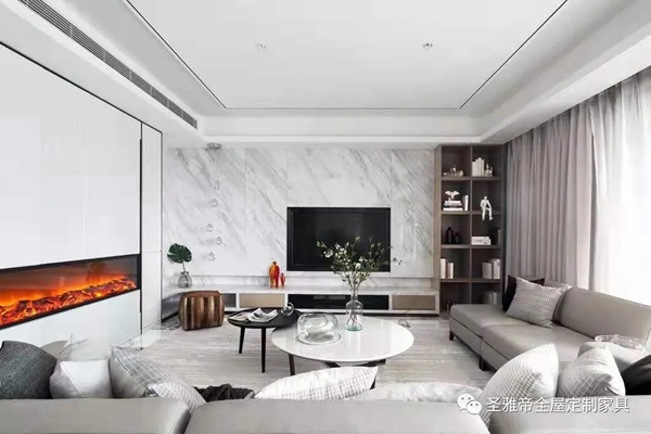  圣雅帝全屋定制家具丨建筑面积246㎡的大平层，这样设计很有格调
