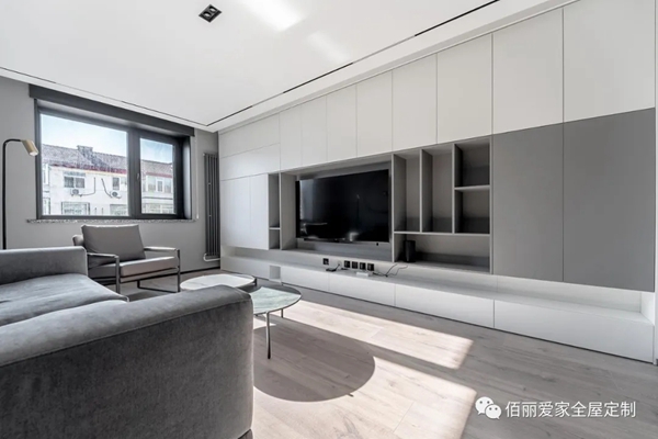 佰丽爱家全屋定制：110㎡现代简约风2居室
