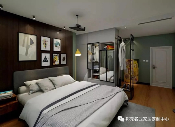 邦元名匠：卧室只有7㎡，竟同时装下衣帽间和书桌柜？