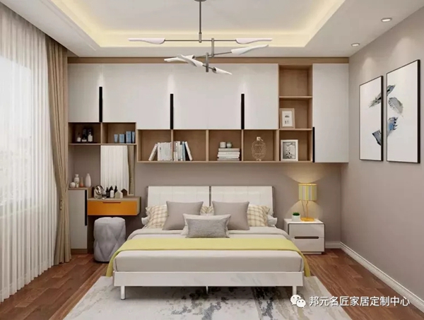 邦元名匠：卧室只有7㎡，竟同时装下衣帽间和书桌柜？