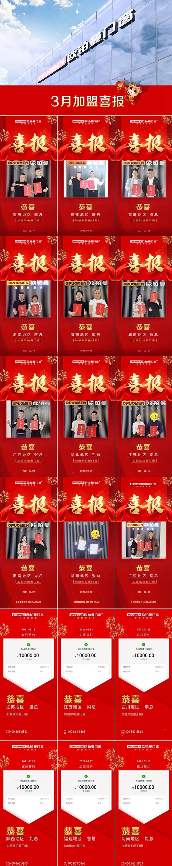 欧铂曼门窗丨相信品牌的力量:3月版图再扩增20城!