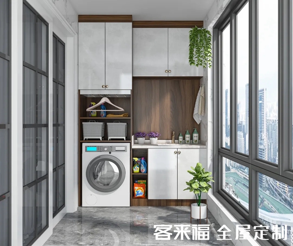 客来福全屋定制:加装阳台柜,美观又实用
