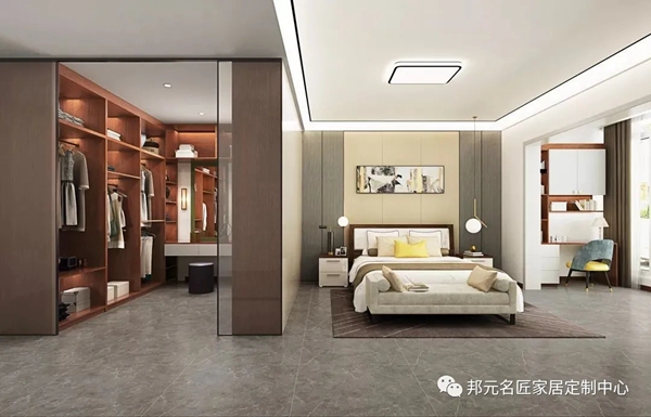 邦元名匠：卧室只有7㎡，竟同时装下衣帽间和书桌柜？