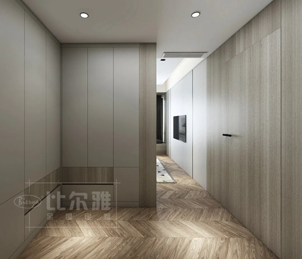 比尔雅家居丨90后夫妇的四房两厅现代简约全屋定制