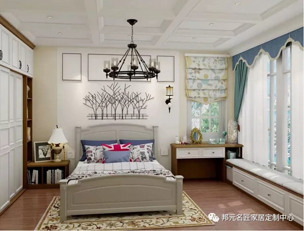 邦元名匠：卧室只有7㎡，竟同时装下衣帽间和书桌柜？