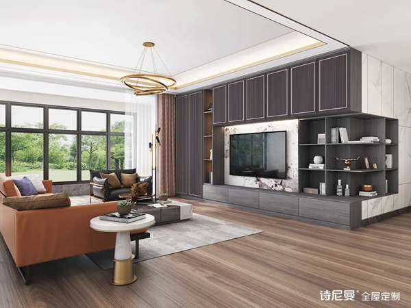 诗尼曼全屋定制|琉金紫轻奢【新中式】