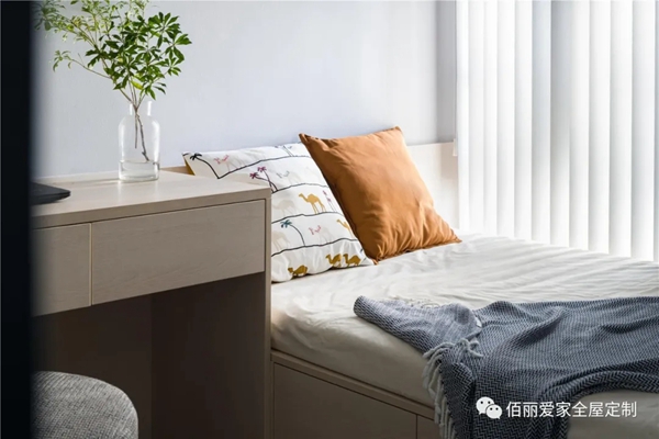 佰丽爱家全屋定制|90㎡北欧极简风，更多的使用及储物空间