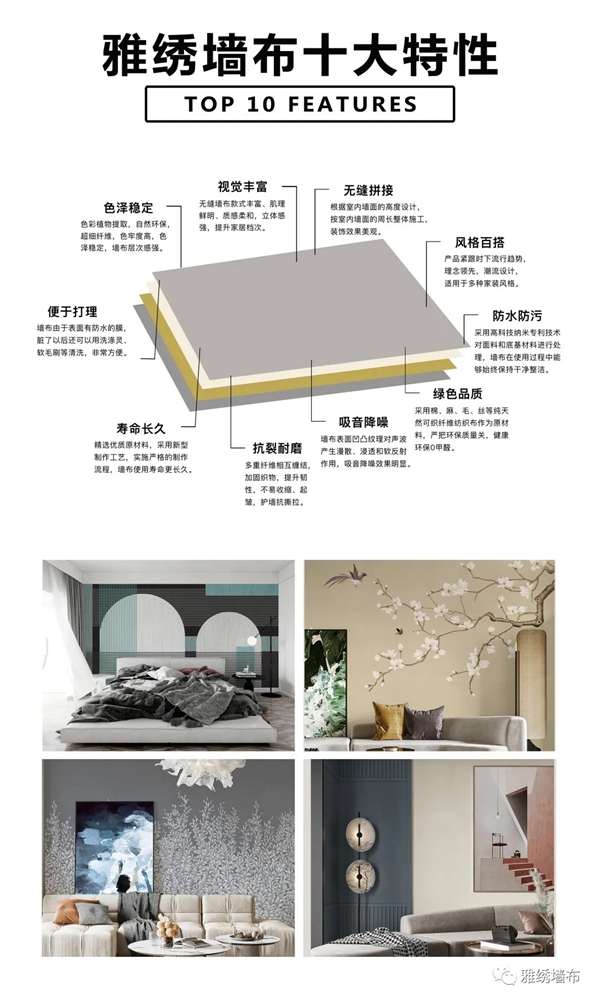 雅绣之家墙布窗帘软装|墙饰行业领跑者