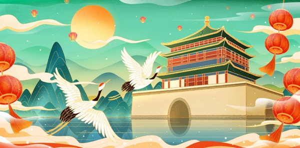 家居生活中的国潮盛宴丨细看魅派智能全屋定制2021新中式展厅设计！