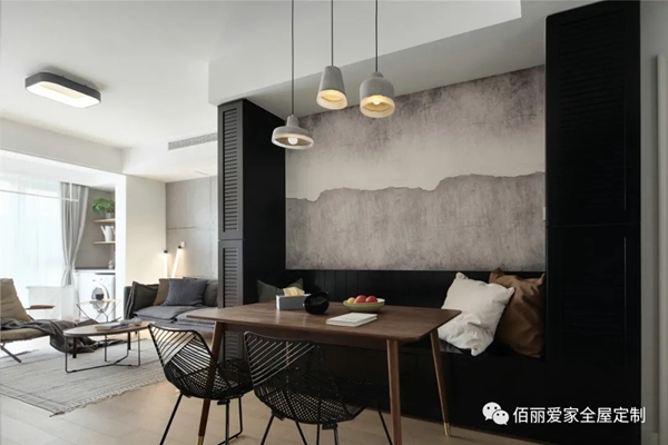 佰丽爱家全屋定制|98㎡现代化个性3居室