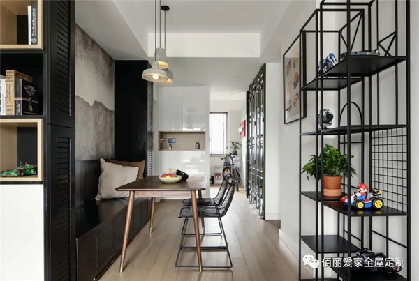 佰丽爱家全屋定制|98㎡现代化个性3居室