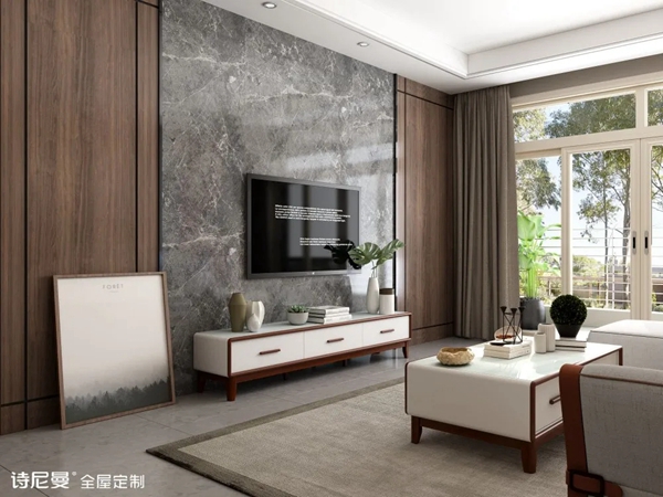 诗尼曼全屋定制|20款电视柜效果图