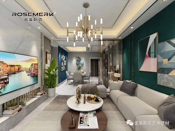 诺莱斯克艺术壁材|理想中的现代风卡利亚丝绒小屋