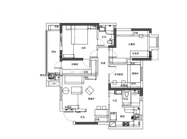 佰丽爱家全屋定制|132㎡北欧风3居室
