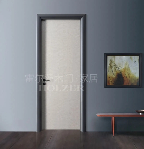 灰色地板搭霍尔茨木门，高级感迎面而来