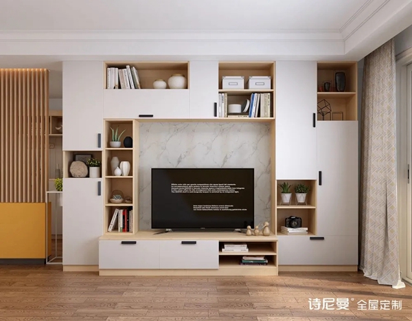 诗尼曼全屋定制|20款电视柜效果图