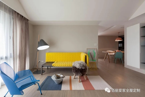 佰丽爱家全屋定制：95㎡北欧风，为孩子营造缤纷的成长空间