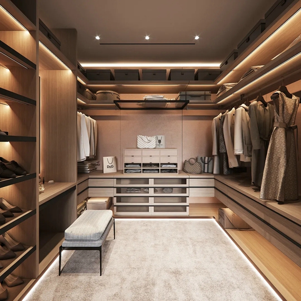 佳居乐高端全屋定制衣帽间 | 构建精致有序的储物空间
