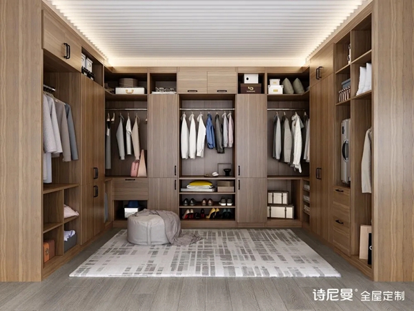 诗尼曼全屋定制|衣帽间设计注意以下12点