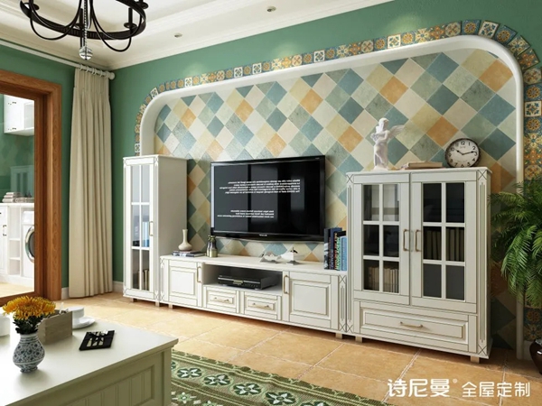 诗尼曼全屋定制|20款电视柜效果图