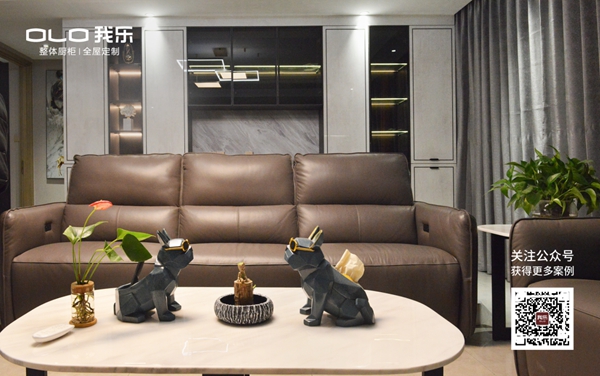 我乐整体厨柜|全屋定制120㎡轻奢风模板，颜值+收纳
