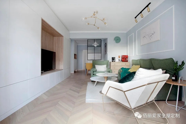 佰丽爱家全屋定制140㎡现代原木风