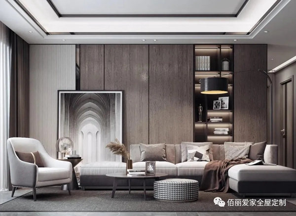 佰丽爱家全屋定制|装不装修都要看的客厅设计，美哭了！