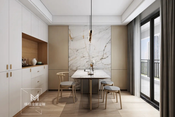 玛格全屋定制:165m²简约新房,实物竟比设计图好看 玛格全屋定制:165m²简约新房,实物竟比设计图好看
