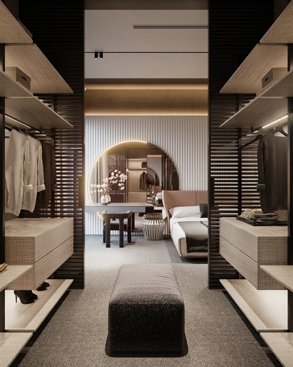 佳居乐高端全屋定制衣帽间 | 构建精致有序的储物空间