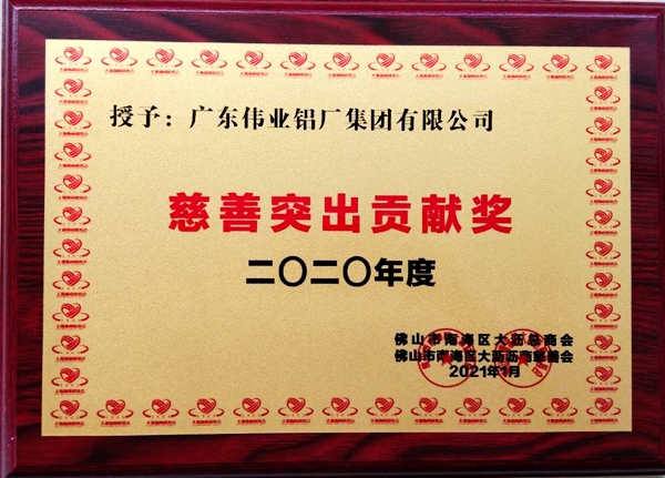 大爱伟业 | 大沥总商会授予伟业集团「慈善突出贡献奖」