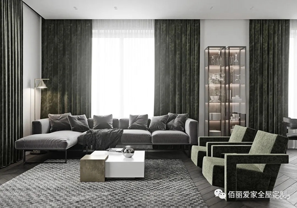 佰丽爱家全屋定制|装不装修都要看的客厅设计，美哭了！