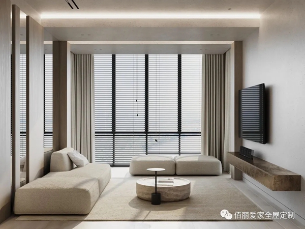 佰丽爱家全屋定制|装不装修都要看的客厅设计，美哭了！