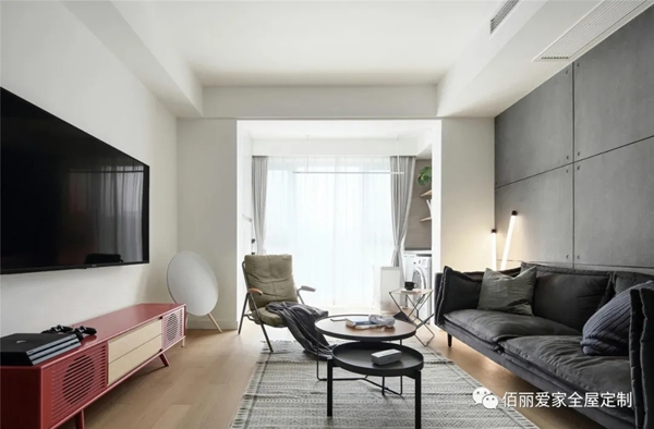 佰丽爱家全屋定制|98㎡现代化个性3居室