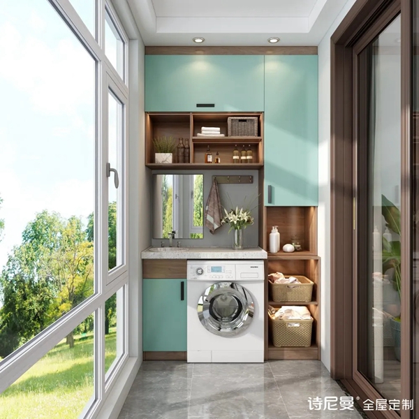  诗尼曼全屋定制|阳台居然搬进了书房、健身房！