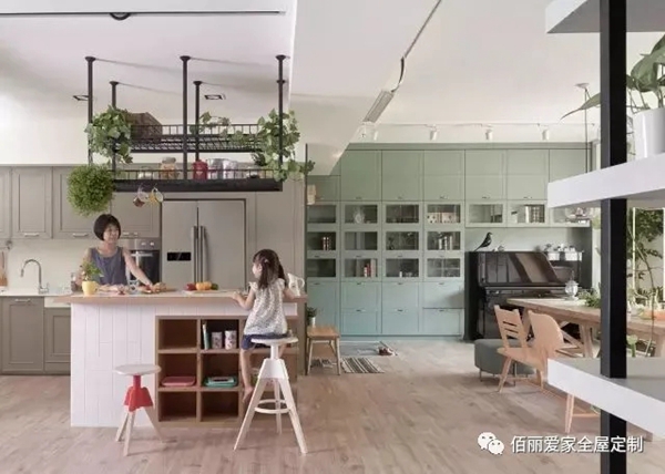 佰丽爱家全屋定制|这对夫妻把游乐场搬进了139㎡的家！