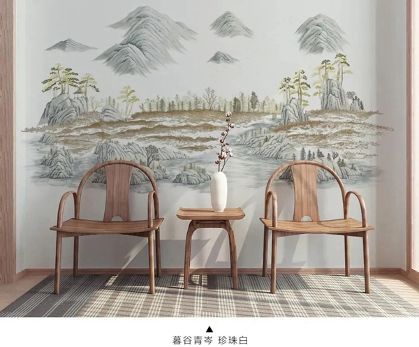 领绣墙布：墙画新品首发——暮谷青岑！