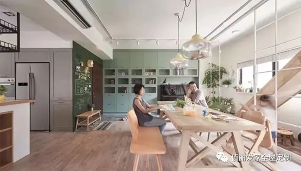 佰丽爱家全屋定制|这对夫妻把游乐场搬进了139㎡的家！