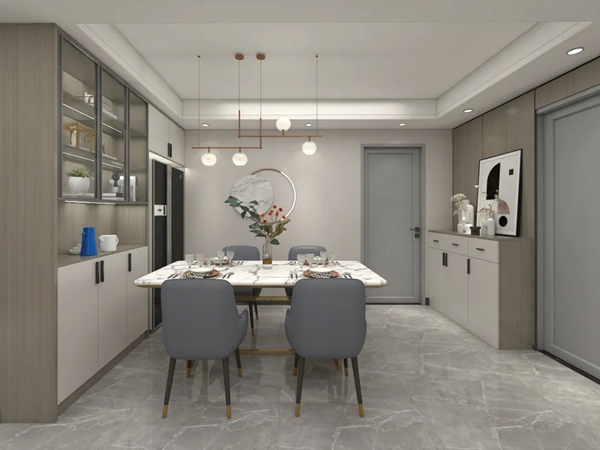 客来福全屋定制|128㎡三室两厅，现代轻奢的家