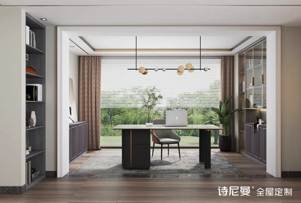 诗尼曼全屋定制|这7个新中式书房美绝了! 诗尼曼全屋定制|这7个新中式书房美绝了!