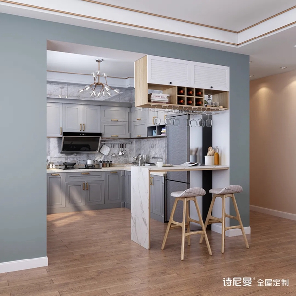 诗尼曼全屋定制|餐边柜只用来收纳?你只用到它30%的功能!