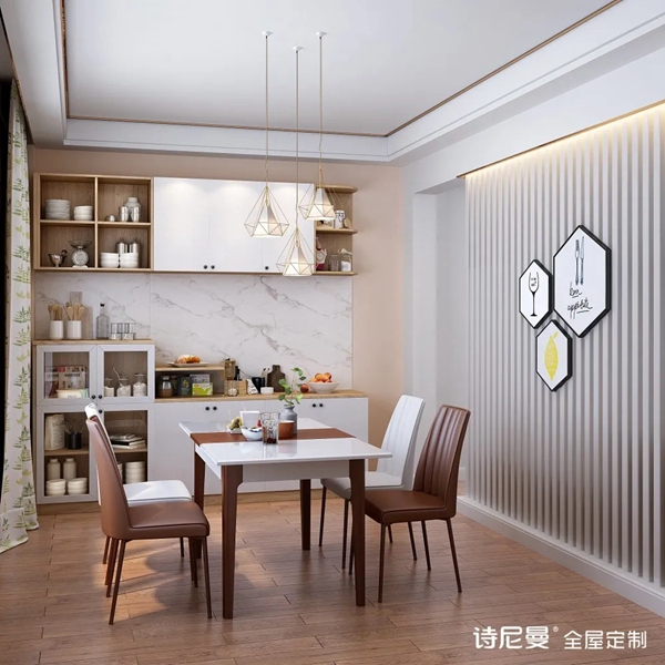 诗尼曼全屋定制|白色+浅木色！上百张效果图来了！