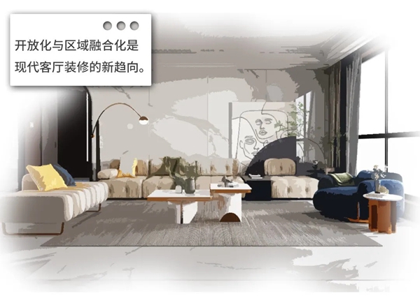 宏陶陶瓷|拒绝「大众脸」，给客厅做做加减法