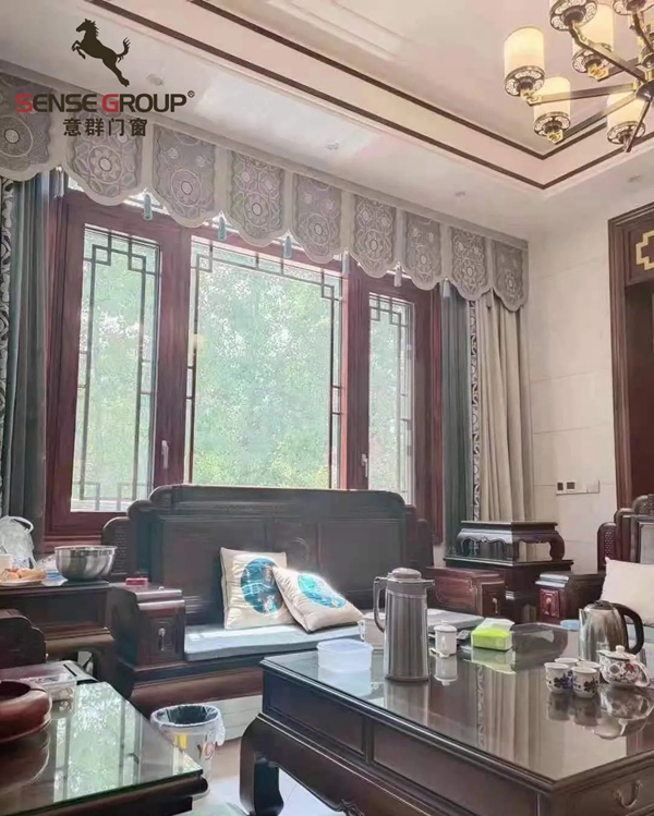 东方式奢华|意群高隔热系统门窗仿古窗实例