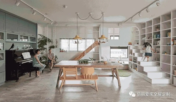 佰丽爱家全屋定制|这对夫妻把游乐场搬进了139㎡的家！